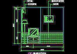 二居室实例、实用本色场景cad详图素材3例-3