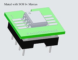 8引腳SOIC蘸電子元件pa-sod3sm18-08適配器