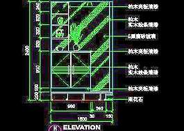 二居室實例、現(xiàn)代簡約場景cad詳圖第二輯109