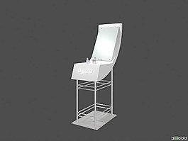 商業(yè)道具產(chǎn)品展架3d素材3d模型素材 9
