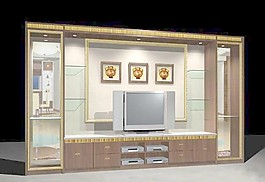 室内设计背景墙3d素材3d素材 26