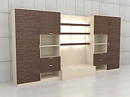 室內(nèi)設(shè)計(jì)背景墻3d素材3d模型 39