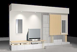 室内设计背景墙3d素材3d素材 88