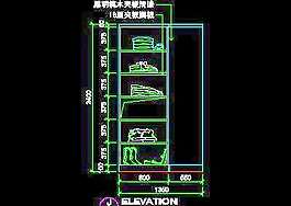 二居室实例、中式风格场景cad详图2例-14