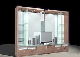 室內(nèi)設(shè)計(jì)背景墻3d素材3d模型 116