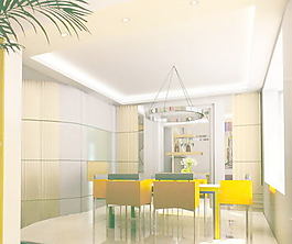 室內(nèi)設(shè)計(jì)廚房餐廳3d素材裝飾素材 35
