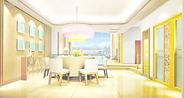 室內(nèi)設(shè)計(jì)廚房餐廳3d素材3d素材 33