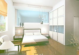 室內(nèi)設(shè)計(jì)臥室3d素材裝飾素材 10