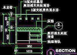 二居室实例、中式风格场景cad详图2例-16