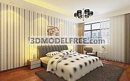 室內(nèi)設(shè)計(jì)臥室3d素材3d素材 32