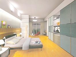 室內(nèi)設(shè)計(jì)臥室3d素材3d裝修模板 82