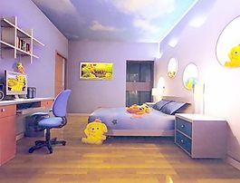 室內(nèi)設(shè)計(jì)臥室3d素材3d素材 92