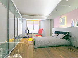 室內(nèi)設(shè)計(jì)臥室3d素材裝飾素材 211
