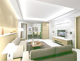 室內(nèi)設(shè)計客廳3d素材3d模型 12