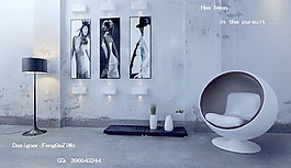 室內(nèi)設(shè)計(jì)客廳3d素材3d模型 64