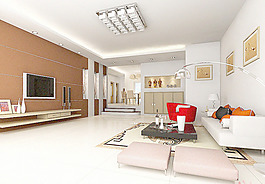 室內(nèi)設(shè)計客廳3d素材3d模型 103