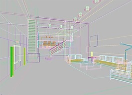 室內設計客廳3d素材室內設計 106