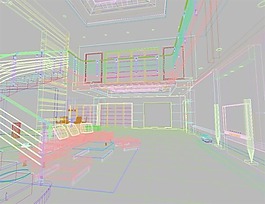 室內設計客廳3d素材裝飾素材 104