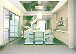 室內(nèi)設(shè)計(jì)客廳3d素材3d模型 6