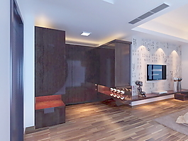 室內(nèi)設(shè)計客廳3d素材3d模型 140