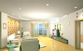 室內(nèi)設(shè)計(jì)客廳3d素材3d模型 18