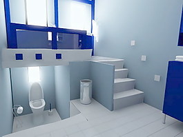 室內(nèi)設(shè)計(jì)衛(wèi)生間3d素材3d裝修模板 11