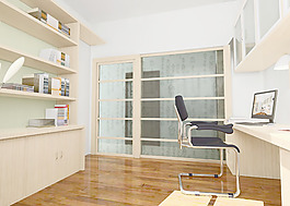 室內(nèi)設(shè)計(jì)書房3d素材3d模型 5