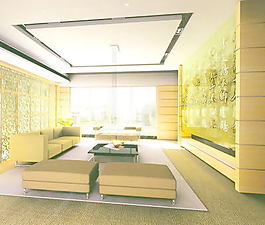 室內設計客廳3d素材3d素材 97