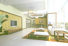 室內(nèi)設(shè)計客廳3d素材3d模型 113