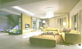 室內(nèi)設(shè)計客廳3d素材3d裝修模板 117