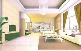 室內(nèi)設(shè)計(jì)客廳3d素材3d素材 128