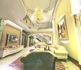 室內(nèi)設(shè)計(jì)客廳3d素材3d裝修模板 147