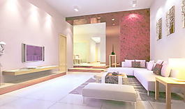 室內(nèi)設(shè)計(jì)客廳3d素材3d模型 165