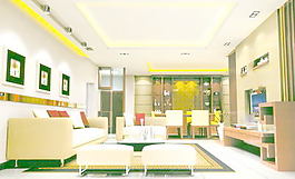 室內(nèi)設(shè)計客廳3d素材3d素材 238