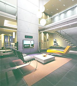 室內(nèi)設(shè)計(jì)客廳3d素材裝飾素材 215