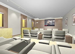 工装室内模型下载工装模型下载 55
