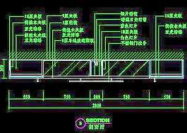 餐廳裝飾柜cad詳圖7