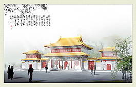 中式建筑3d模型下載3d模型 44