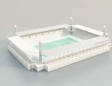 室外模型体育场3d素材3d装修模板 5