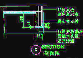 視聽(tīng)柜CAD祥圖素材8