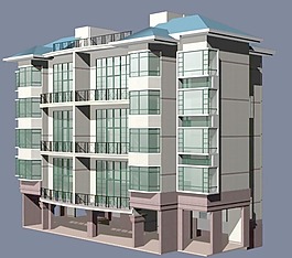 現(xiàn)代建筑3d模型下載模型下載 42