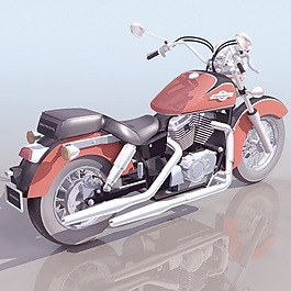 交通運(yùn)輸摩托車3d模型3d素材 6