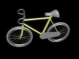 交通運(yùn)輸自行車3d模型3d裝修模板 10