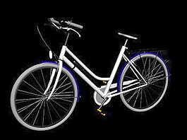 交通運(yùn)輸自行車3d模型3d素材 22
