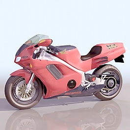 交通運(yùn)輸摩托車3d模型3d裝修模板 5
