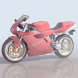 交通運(yùn)輸摩托車3d模型3d素材 21