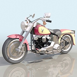 交通運(yùn)輸摩托車3d模型3d模型素材 25