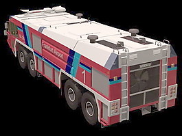 交通運輸消防車3d模型3d裝修模板 9
