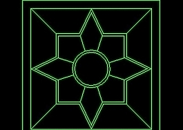 地面拼花cad图块素材9