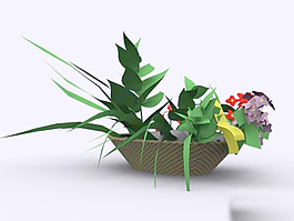 植物盆栽室內裝飾素材免費下載盆栽3d模型素材 17
